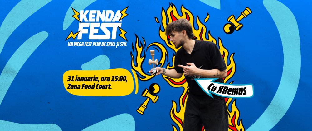 Shopping City Satu Mare aduce Kendama în centrul atenției: KENDAFEST, eveniment dedicat tinerilor pasionați, cu invitat special XRemus
