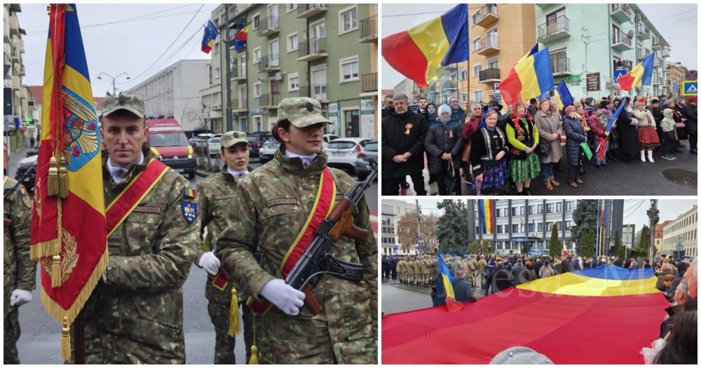 FOTO/VIDEO. La mulți ani, România! Sătmărenii au sărbătorit 167 de ani de la Mica Unire