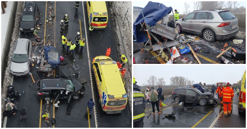 FOTO/VIDEO. Un mort și mai mulți răniți, 7 vehicule distruse. O familie din județul Satu Mare, implicată