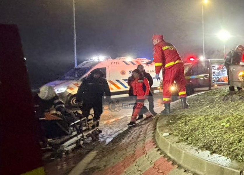 Un sătmărean beat a lovit cu mașina doi bărbați aflați pe un triciclul electric