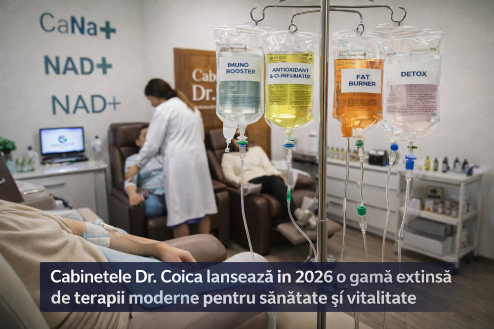 Cabinetele Dr. Coica lansează în 2026 o gamă extinsă de terapii moderne pentru sănătate și vitalitate