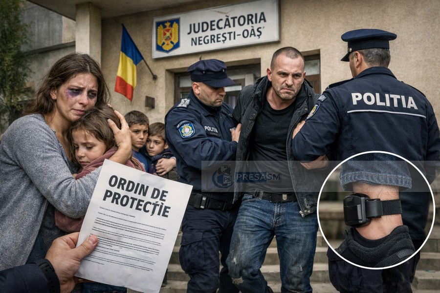 BRUTĂ. Un sătmărean a vrut să-și ucidă soția. Și-a scos copii desculți, în ger