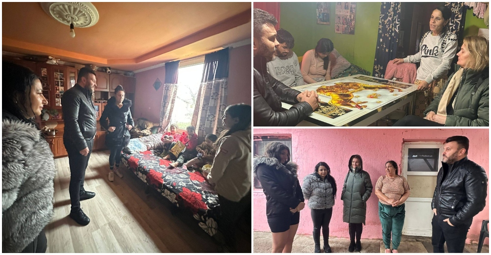 Președintele romilor din Satu Mare a vizitat familiile copiilor care absentează de la școală