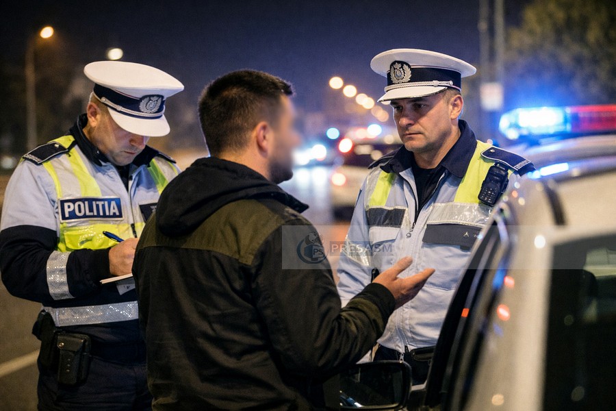 SATU MARE. Prins la volan fără permis, a încercat să fugă de polițiști  