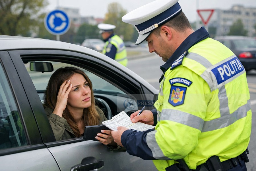 Sătmăreancă lăsată fără permis de polițiști. Cu ce viteză a fost prinsă tânăra de 19 ani