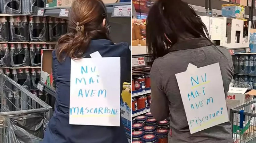 VIDEO. Se pare că, de Revelion, toată lumea a făcut tiramisu. Videoclipul viral al unor angajați de la Lidl