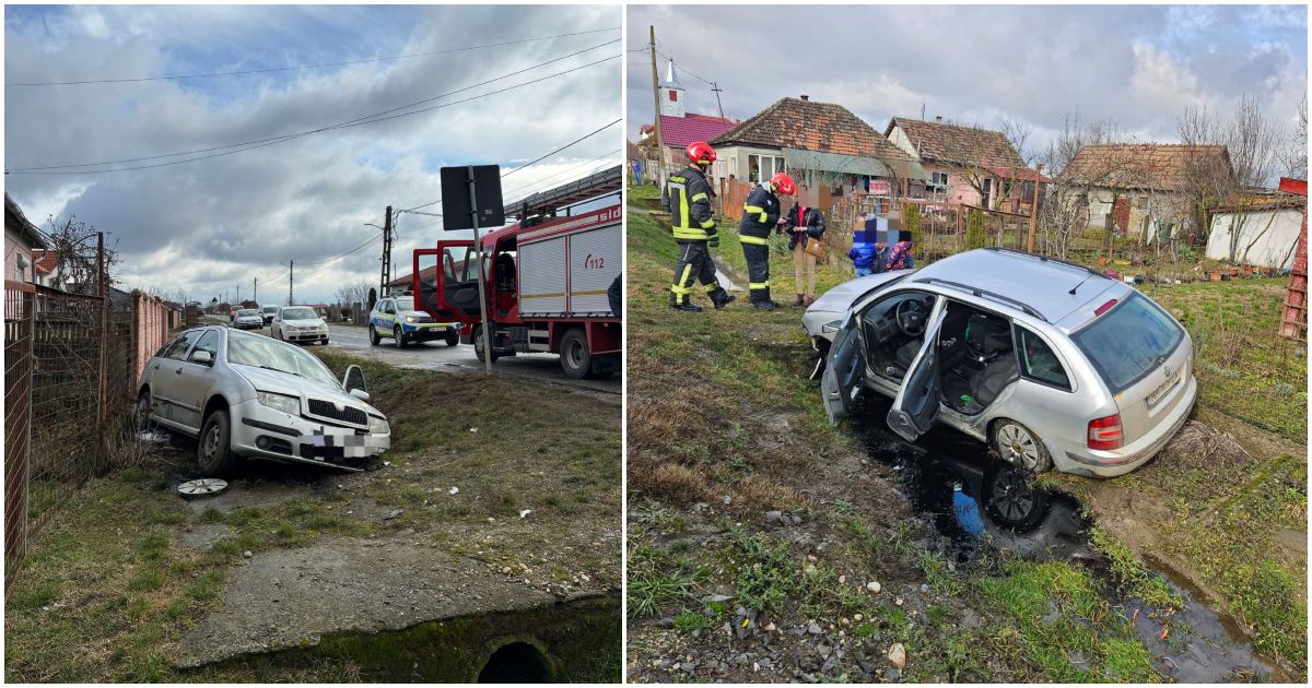 FOTO/VIDEO. Accident rutier grav între Corod și Culciu Mic – 5 persoane implicate, dintre care 3 minori