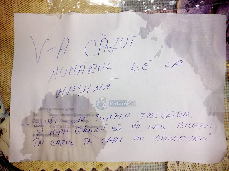 FOTO. Lecție de omenie a unui sătmărean, martor al unui accident lângă Poliția Satu Mare