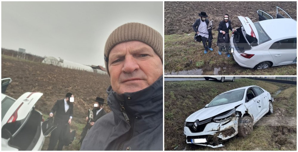 FOTO. Accident în județul Satu Mare. Un polițist, în civil, a sărit să ajute victimele