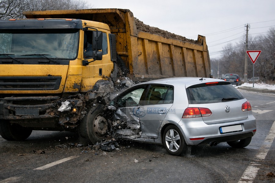 Accident mortal în județul Satu Mare. Mașina spulberată de un camion. Și experții s-au contrazis între ei