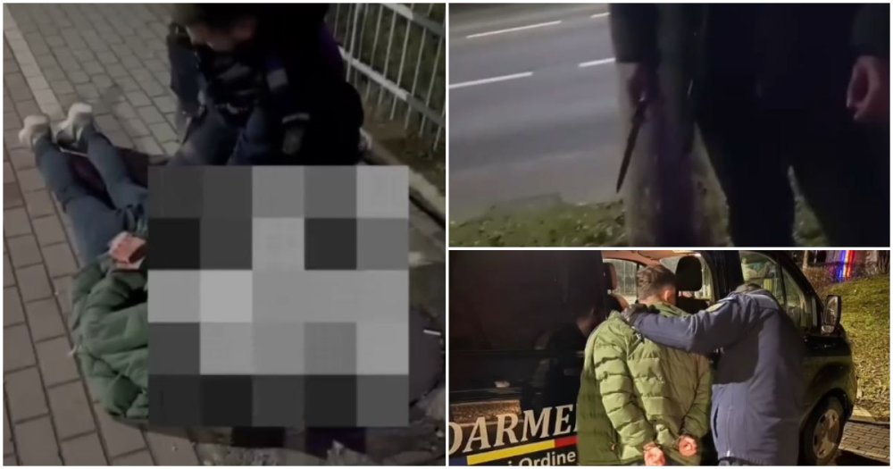 VIDEO. Scandal cu cuțitul în mână între mai mulți adolescenți. Și-a amenințat colegii. Totul s-a întâmplat în județul vecin