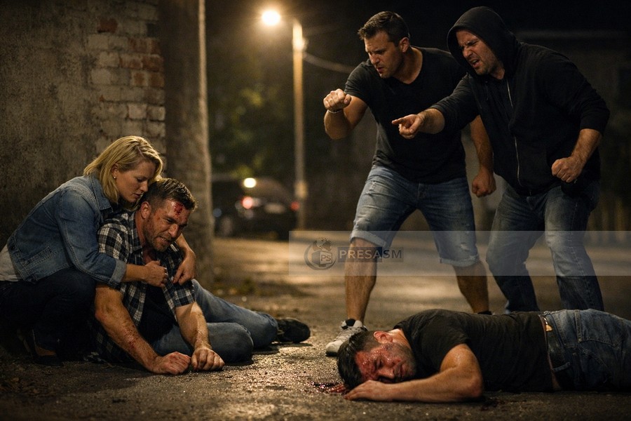 Doi soți, bătuți în plină stradă de doi indivizi, în județul Satu Mare