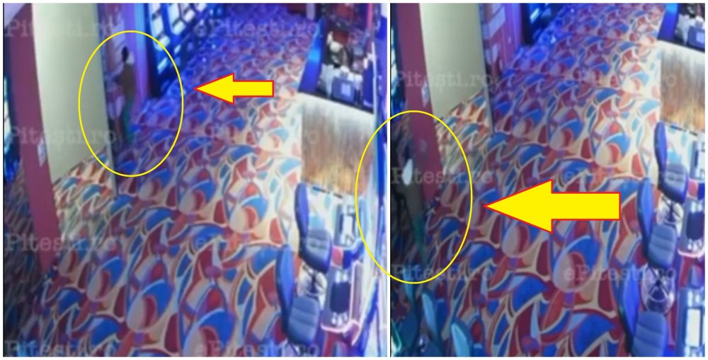 VIDEO. Cel mai prost hoț din România. Se lovește de pereți, nu găsește ieșirea din cazinou