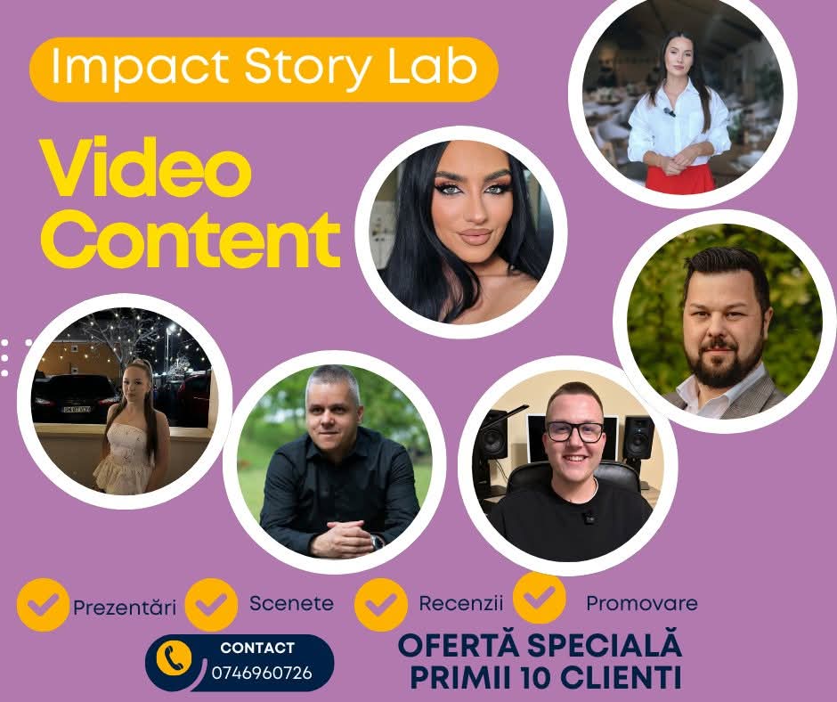 Impact Story Lab, un nou proiect de marketing și producție video lansat în nord-vestul țării: oamenii devin vocea și chipul afacerilor