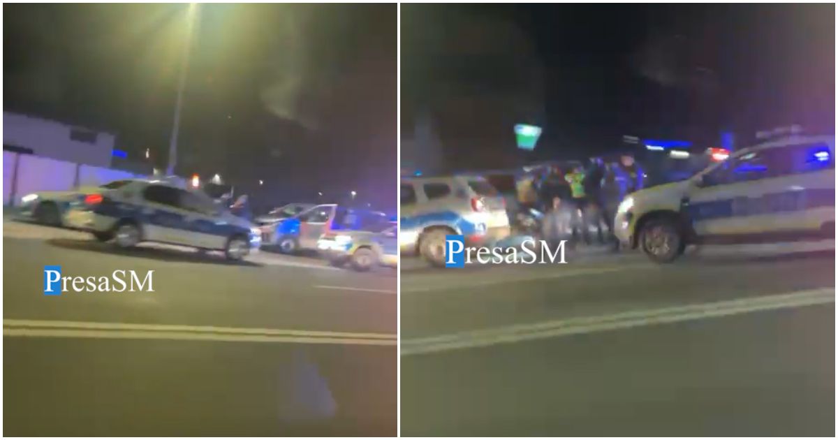 VIDEO. Intervenție fără precedent pe Podul Transilvania, în Satu Mare. OPT echipaje de poliție au urmărit și blocat o autoutilitară