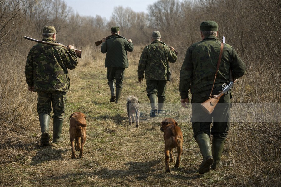 Scandal uriaș între vânătorii din Carei! Amenințări cu „scaunul cu rotile” și tractorul. S-au confiscat arme!