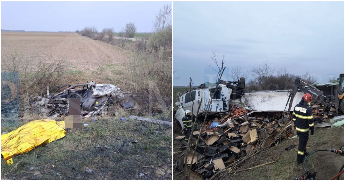 FOTO/VIDEO. Cum s-a produs tragedia de astăzi. Un tânăr șofer a murit pe DN19, între Livada și Iojib!