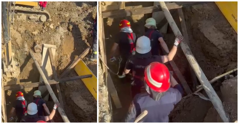 FOTO. Un mal de pământ s-a prăbușit peste o persoană, în județul Satu Mare. LA 4 METRI ADÂNCIME!