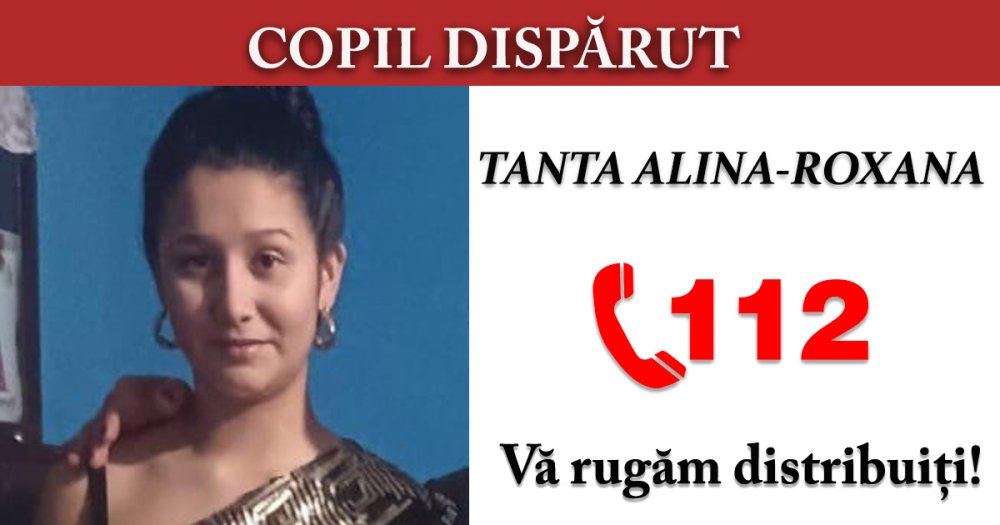 Minoră din Satu Mare dispărută de acasă. Polițiștii vă cer ajutorul