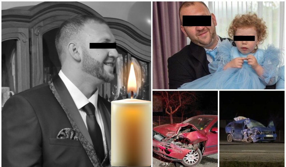 FOTO. El este tatăl (34 ani) care a murit alături de fiica sa (3 ani) într-un teribil accident 