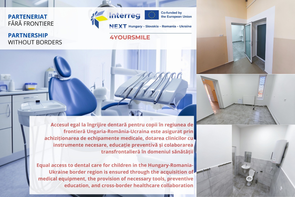 Cabinete stomatologice școlare la Ardud și Livada prin proiectul 4YOURSMILE coordonat de către A.D.I. Județul Satu Mare