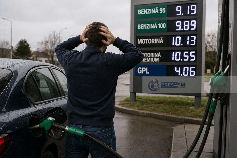 LISTĂ. Prețurile carburanților în Satu Mare. Benzina premium a depășit 10 lei. Și motorina standard a trecut pragul de 10 lei  