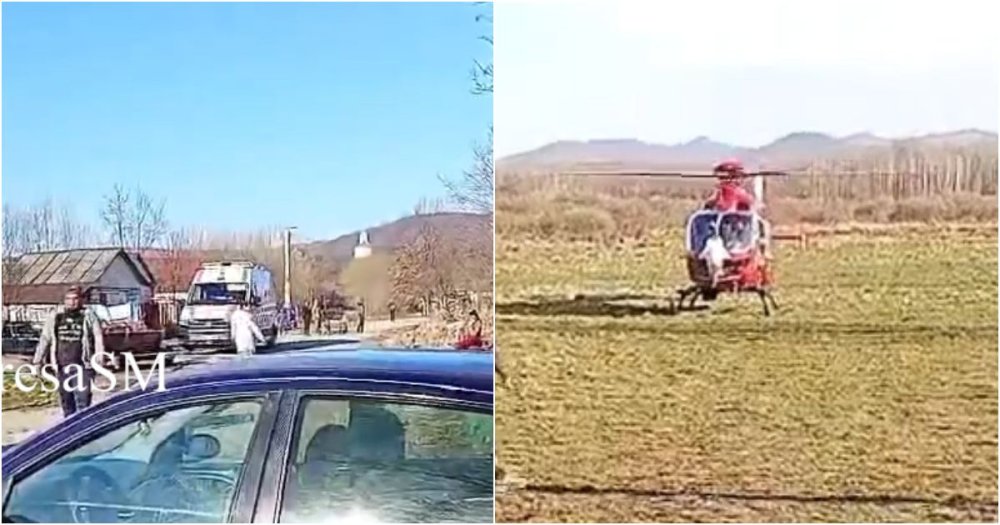 VIDEO. Ce spun polițiștii sătmăreni despre cazul bebelușului decedat acasă. Elicopterul SMURD, chemat în ajutor, dar a fost prea târziu