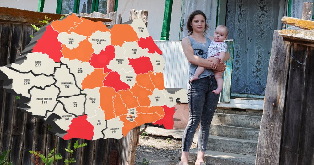 HARTĂ. ”Salvați Copiii” trage un semnal de alarmă. Care este situația mamelor minore în județul Satu Mare