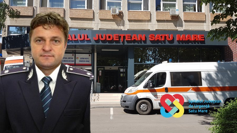 Care este starea fostului șef al Poliției Carei, rănit într-o mașină incendiată intenționat