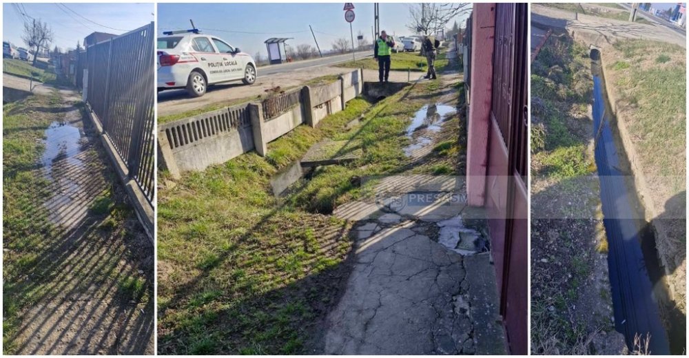 FOTO. Fosele septice refulează în plină stradă! Ca-n Evul Mediu, pe B-dul Lucian Blaga din Satu Mare!