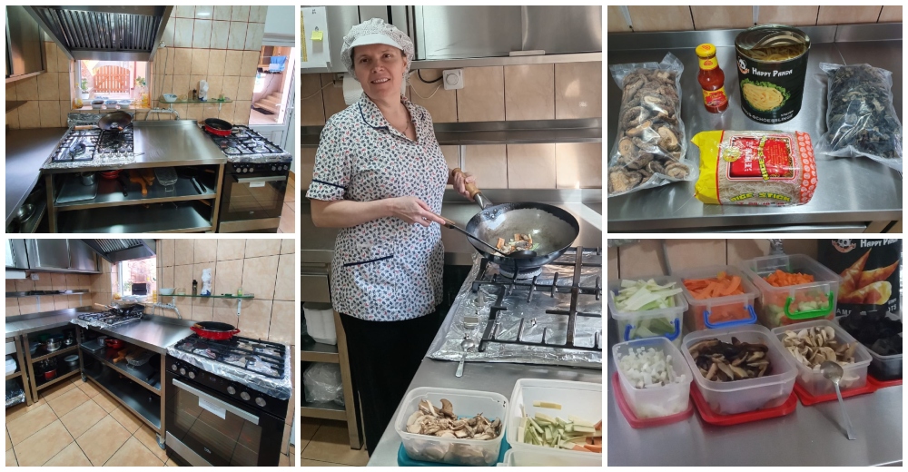 De la lecțiile unui bucătar chinez la propria afacere: Corina gătește mâncare chinezească proaspătă pentru sătmăreni