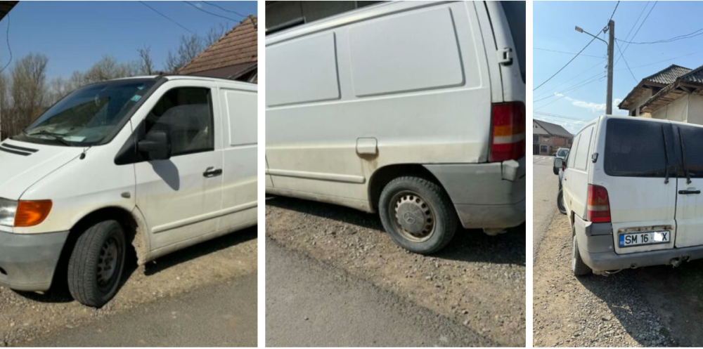 FOTO. Mașină de curierat fără frâne, descoperită în trafic. Șoferul acuză că a fost obligat să circule așa, firma neagă responsabilitatea