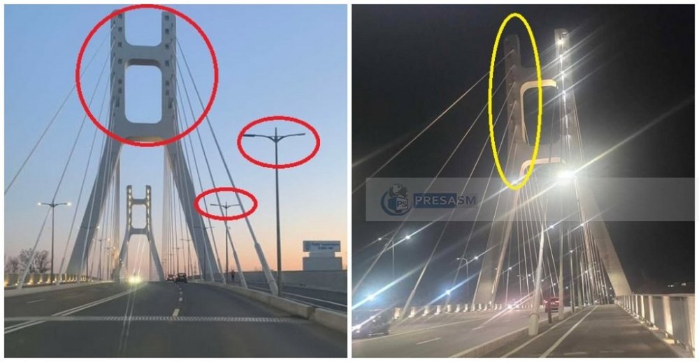 FOTO. Primele probleme la Podul Transilvania din Satu Mare. Se caută soluții pentru remediere