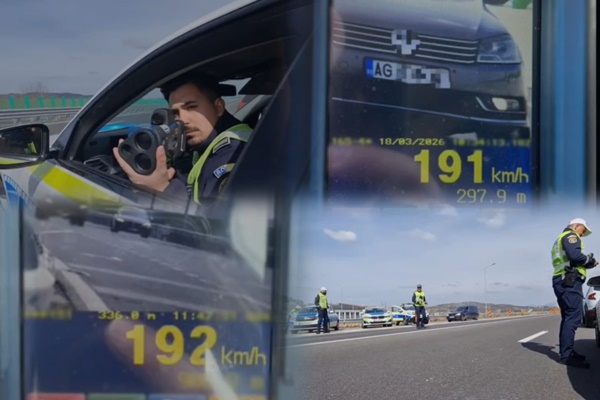 VIDEO. Șofer din Satu Mare, prins cu viteză de 160 km/h pe Autostrada A1. Permisul i-a fost suspendat pentru 90 de zile
