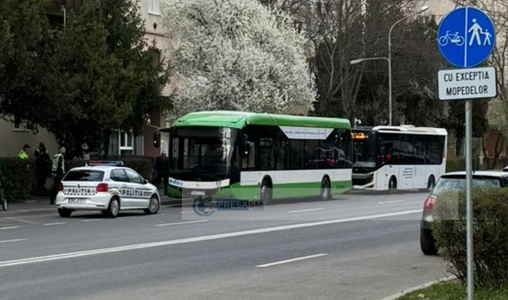 FOTO. Incident într-un autobuz Transurban. Sătmăreancă rănită, Poliția a intervenit