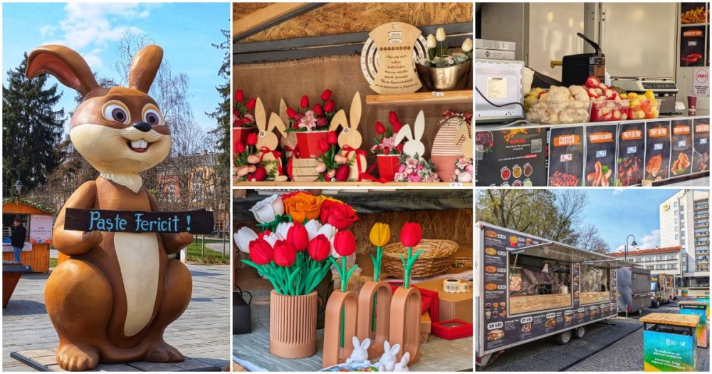 FOTO/VIDEO. Ce produse puteți găsi la Târgul de Paște de la Satu Mare. Gurmanzii sunt și ei așteptați în Piața Libertății