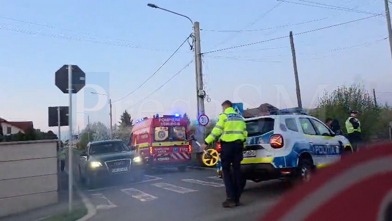 FOTO/VIDEO. Fetiță lovită de mașină pe zebră! Polițiștii explică accidentul de pe Drumul Odoreului.
