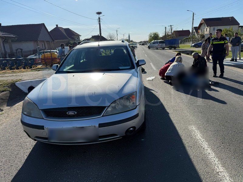 FOTO/VIDEO. Polițiștii sătmăreni explică cum s-a petrecut accidentul grav din această seară