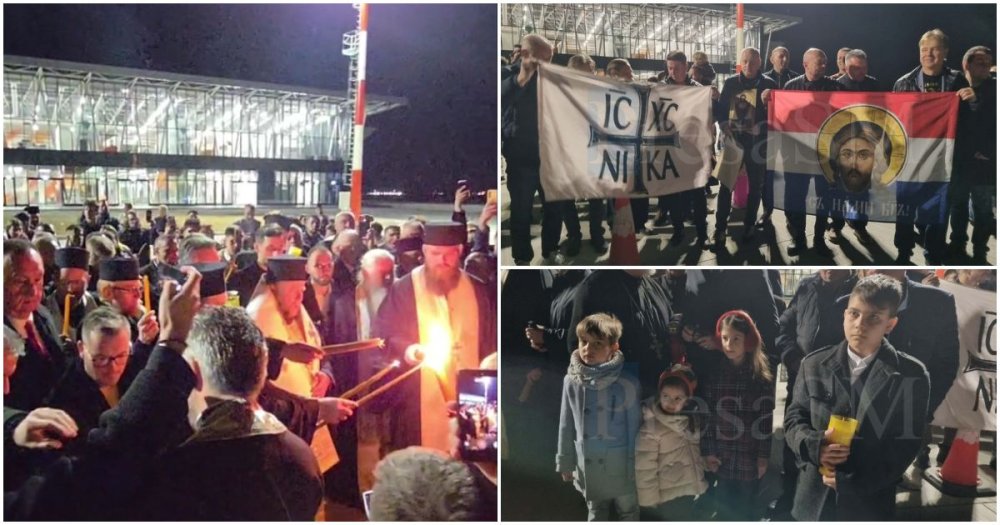 FOTO/VIDEO. Hristos a Înviat! Lumina Sfântă de la Ierusalim a ajuns la Satu Mare, cu avionul