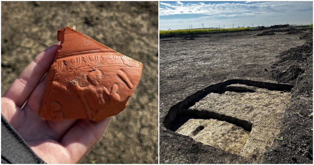 FOTO. Descoperiri pe traseul unei viitoare centuri. Ce au scos la iveală experții sătmăreni