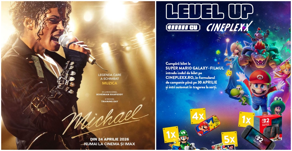 Cele mai noi filme se văd la Cineplexx, în incinta Shopping City Satu Mare