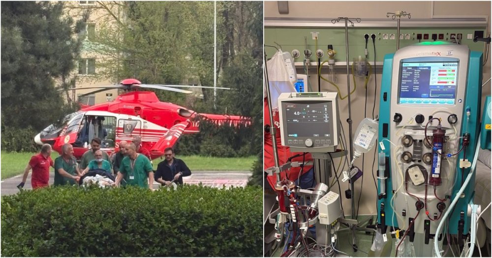 Femeie preluată de la Urgențe Satu Mare cu elicopterul SMURD, transportată la Cluj