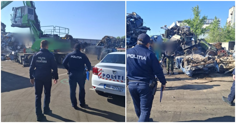 FOTO. Controale și amenzi la unele firme care colectează fierul vechi, în Satu Mare