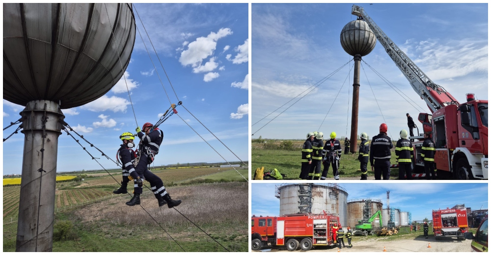 FOTOGALERIE. Intervenții spectaculoase ale pompierilor în județul Satu Mare