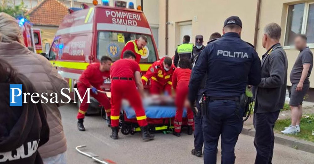 FOTO/VIDEO. Poliția Satu Mare explică cazul tânărului căzut de la etajul 4. S-a deschis dosar penal
