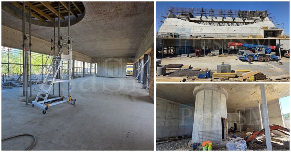 FOTO/VIDEO. Imagini în premieră din interiorul muzeului de milioane de euro care se construiește la Satu Mare