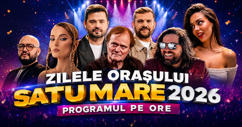 Programul pe ore la Zilele Orașului Satu Mare. Când vor urca pe scenă artiștii tăi preferați