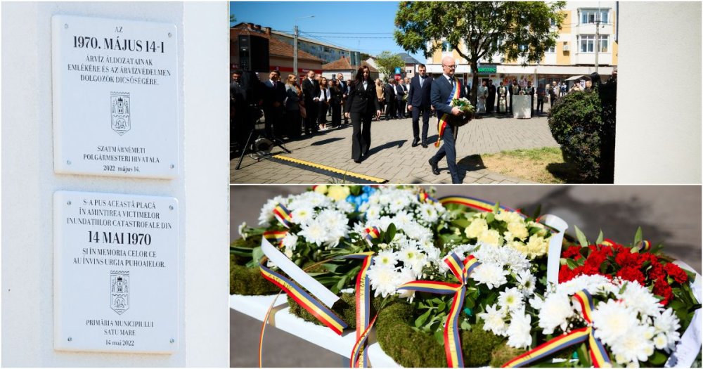 FOTO. Satu Mare nu uită! Moment emoționant în memoria victimelor inundațiilor devastatoare din 1970