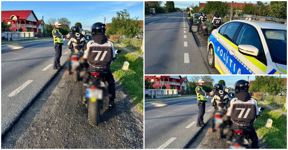 FOTO/VIDEO. Motocicliștii, luați în vizor de polițiștii din Satu Mare. În câte accidente au fost implicați anul acesta