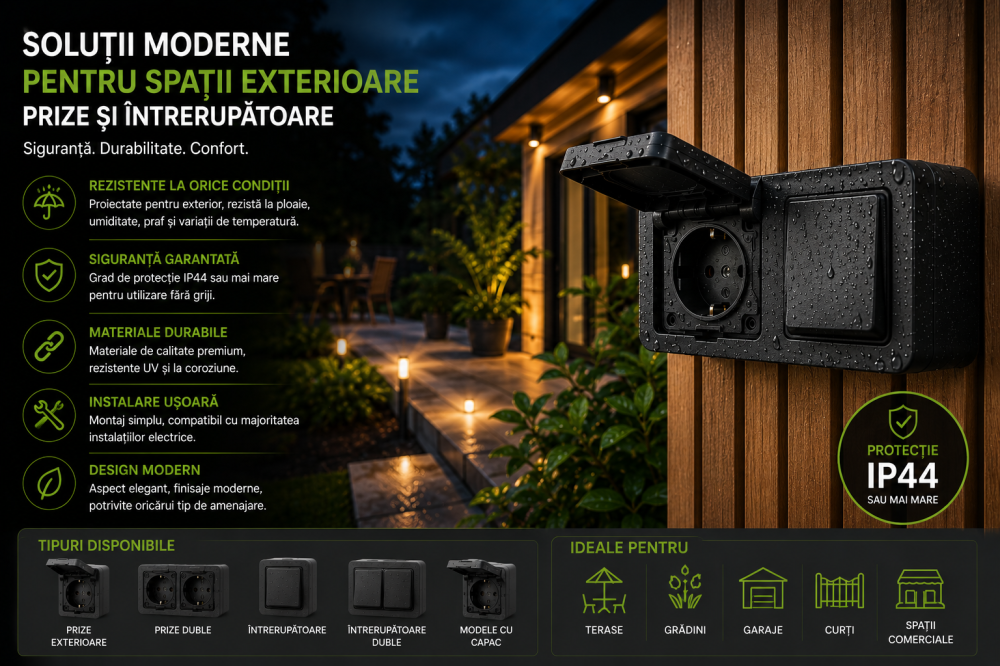 Solutii moderne pentru alimentarea electrica a spatiilor exterioare